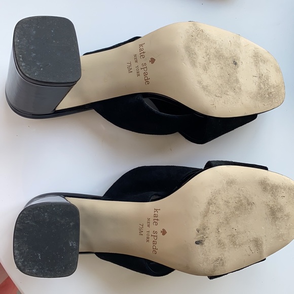 Worn Once Kate Spade Silene Black Mules - Picture 12 of 13